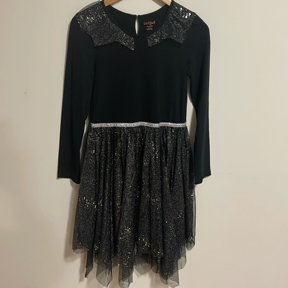 Cat & Jack Apron Silver Sparkle Dress EUC SZ 14-16
Holiday Tuille - Picture 1 of 3